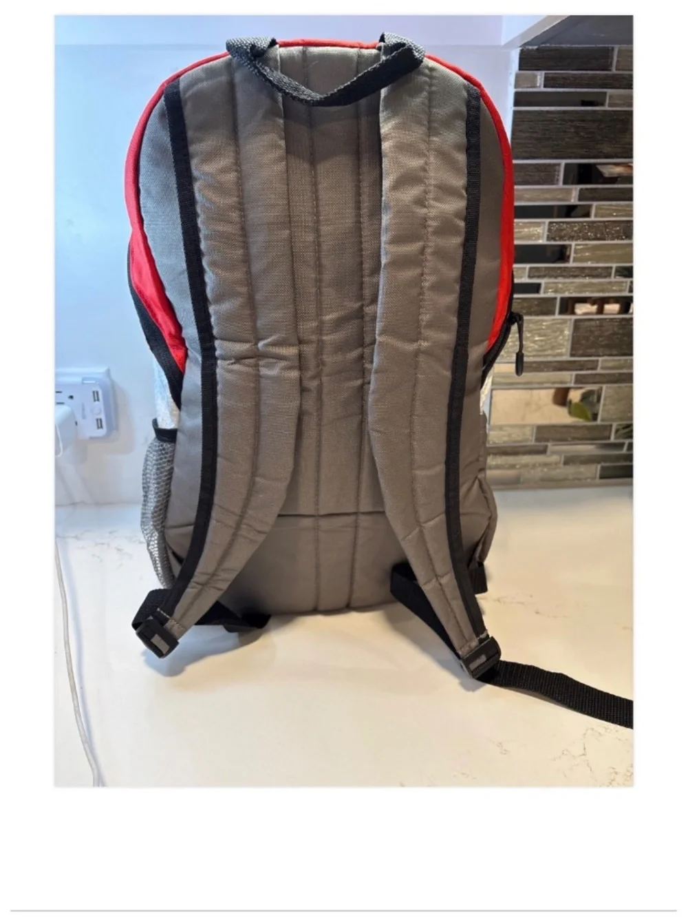 Kit Kat Backpack Lightweight Candy Collector Poly White Red Gray Rubber Logo